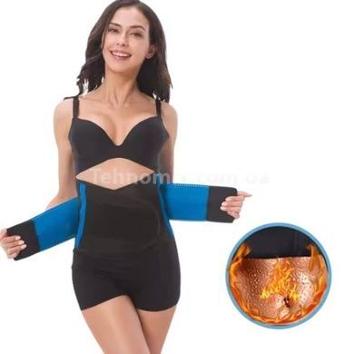 Пояс для похудения Hot Shapers Belt Power Черный с синим р-р XXL