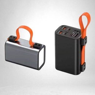 Power Bank з ліхтарем JS-F30 100000mAh Сірий