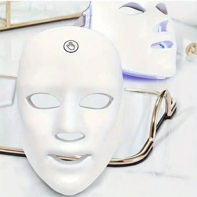 LED-маска 7 режимів світлотерапії Beauty Technology Біла