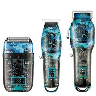 Набор для стрижки VGR V-645 Professional Set Blue Голубой