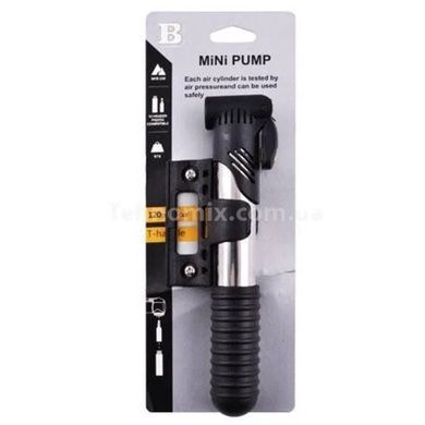 Насос велосипедний mini pump 2121 Сірий