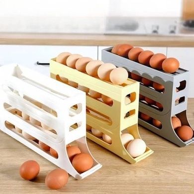 Органайзер для хранения яиц в холодильнике Plastic shelving AND XL-994 4-ярусный Белый