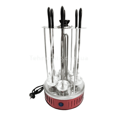 Електрошашличниця вертикальна Domotec BBQ MS-7783 Червона