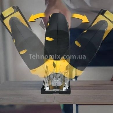 Лобзик аккумуляторный 20V на 2 аккумулятора в кейсе Желтый