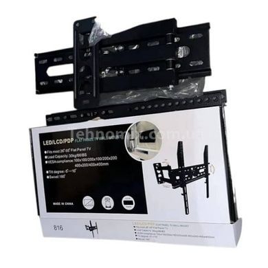 Настінний кронштейн для телевізора 26-55 WALL MOUNT 816 Чорний