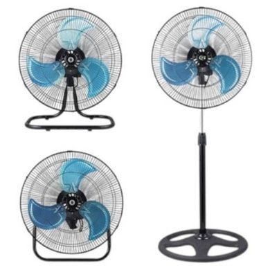 Вентилятор 3в1 напольный, настольный и настенный, 3 скорости Alfarid Fan 18 Stand Fan Черный