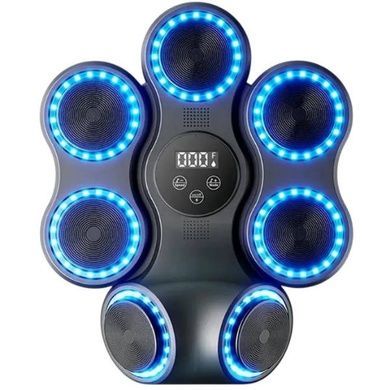 Тренажер мішень для боксу музична з рукавичками у комплекті Smart Box Bluetooth Чорний