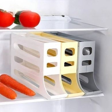 Органайзер для хранения яиц в холодильнике Plastic shelving AND XL-994 4-ярусный Белый