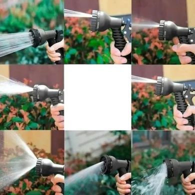 Шланг растяжимый с насадкой для полива 15-75м AND1285 Черный