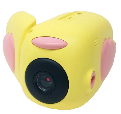 Детский фотоаппарат - видеокамера Kids Camera птичка Желтый