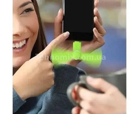 Mini вентилятор для телефону та Power Bank Рожевий