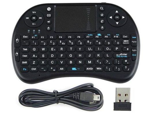Беспроводная клавиатура с тачпадом wireless MWK08 (I8) черная