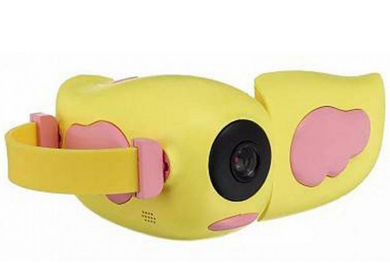 Дитячий фотоапарат - відеокамера Kids Camera пташка Жовтий