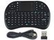 Беспроводная клавиатура с тачпадом wireless MWK08 (I8) черная