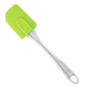 Лопатка силиконовая с пластиковой ручкой Зеленая