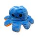 Іграшка м'яка Восьминіг перевертень двосторонній «веселий + сумний» Помаранчевий синій
