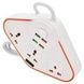 Подовжувач-мережевий фільтр 3-220V / 4-USB / 3.4A Anti-Static BKL-07 Power Socket Білий