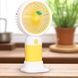 Міні-вентилятор акумуляторний ручний з підставкою Fruit Series Жовтий
