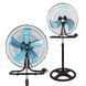 Вентилятор 3в1 напольный, настольный и настенный, 3 скорости Alfarid Fan 18 Stand Fan Черный