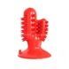 Игрушка для собак Bronzedog PetFun Dental кактус на присоске Красный