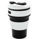 Силиконовый стакан складной Silicon Magic Cup Черный