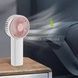 Вентилятор аккумуляторный ручной Jisulife mini portable fan F2B Белый с розовым