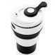 Силиконовый стакан складной Silicon Magic Cup Черный