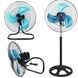 Вентилятор 3в1 напольный, настольный и настенный, 3 скорости Alfarid Fan 18 Stand Fan Черный