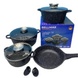 Набір посуду 9 предметів Bellmax Cookware Set BM-120 Чорний