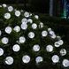 Гирлянда Шарики 50 Led уличная влагоустойчивая от сети, черный провод SF- 62 Белый свет