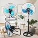 Вентилятор 3в1 напольный, настольный и настенный, 3 скорости Alfarid Fan 18 Stand Fan Черный