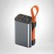 Power Bank з ліхтарем JS-F30 100000mAh Сірий