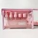 Набір дорожніх ємностей 9in1 Travel Bottle Set Рожевий