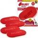 Слайдери для пересування меблів 4шт Ruby Movers Червоні