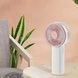 Вентилятор аккумуляторный ручной Jisulife mini portable fan F2B Белый с розовым