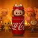 Игрушка-брелок Labubu в банке Coca-Cola Коричневый персонаж ЛАБУБУ с ушками