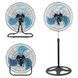 Вентилятор 3в1 напольный, настольный и настенный, 3 скорости Alfarid Fan 18 Stand Fan Черный