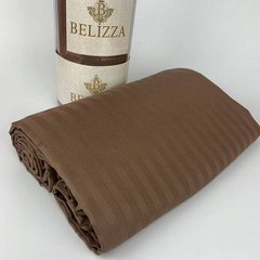 Простирадло Belizza Line kahve 240х260см Сатин-страйп