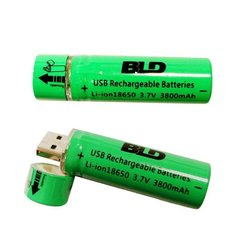 Аккумулятор Battery USB 18650 с USB зарядкой 3800мАч