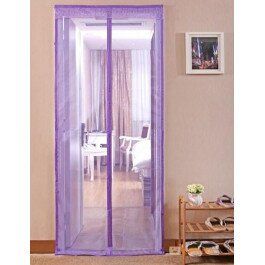 Антимоскитная штора на дверь на магнитах Magic Mesh Фиолетовая