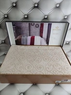 Простынь Belizza Hanzade bej 200х220см Велюр