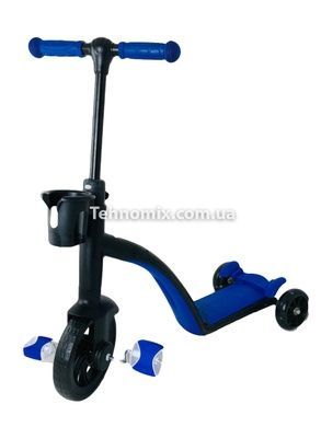 Cамокат-велобег-велосипед 3 в 1 Children Car Scooter Синий