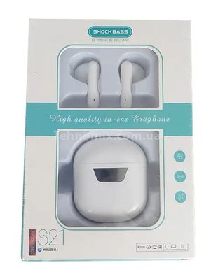 Навушники бездротові Shockbass S21 Білі