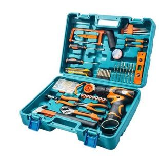 Шуруповерт із набором інструментів 54шт у валізі ELECTRIC DRILL 54PCS TL 0054 Чорний з помаранчевим