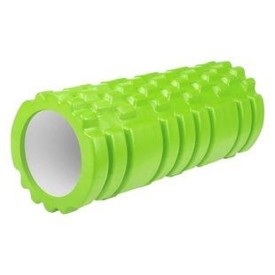 Ролик для йоги масажний (спина та ноги) OSPORT 14*33см Зелений