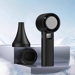 Турбовентилятор для розжига угля с USB зарядкой Turbo Handheld Fan T60 Черный