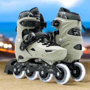 Ролики детские размер 34-38 Scale Sports Gray LF 605 Серые