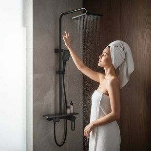 Змішувач для ванної кімнати Shower set AND YLN16001H Чорний