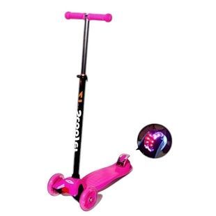 Детский самокат Scooter с регулируемой ручкой Розовый