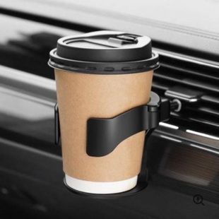 Утримувач-підсклянник автомобільний у дефлектор Чорний